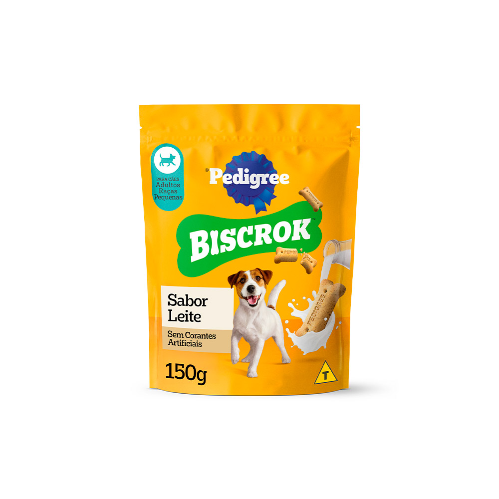 Biscoito Pedigree Biscrok Mini para Cães Adultos de Raças Pequenas