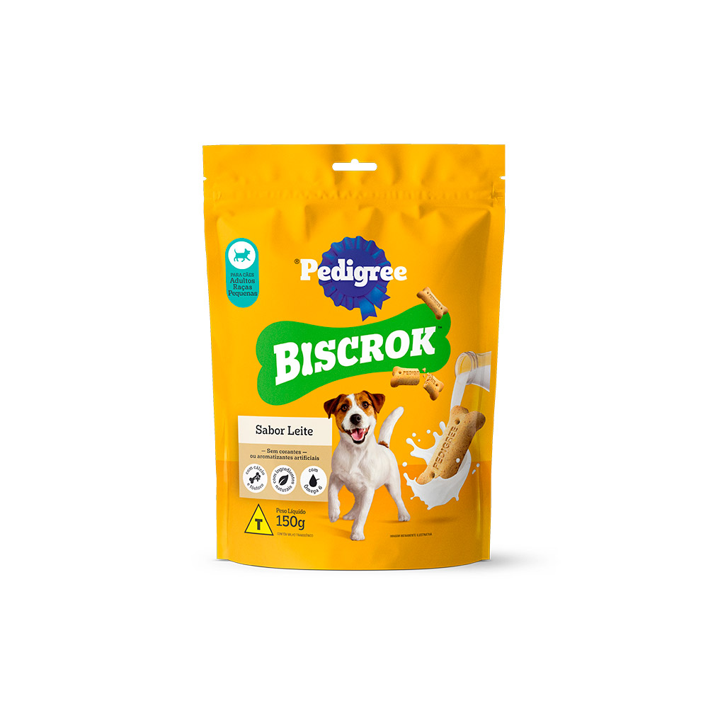 Biscoito Pedigree Biscrok Mini para Cães Adultos de Raças Pequenas