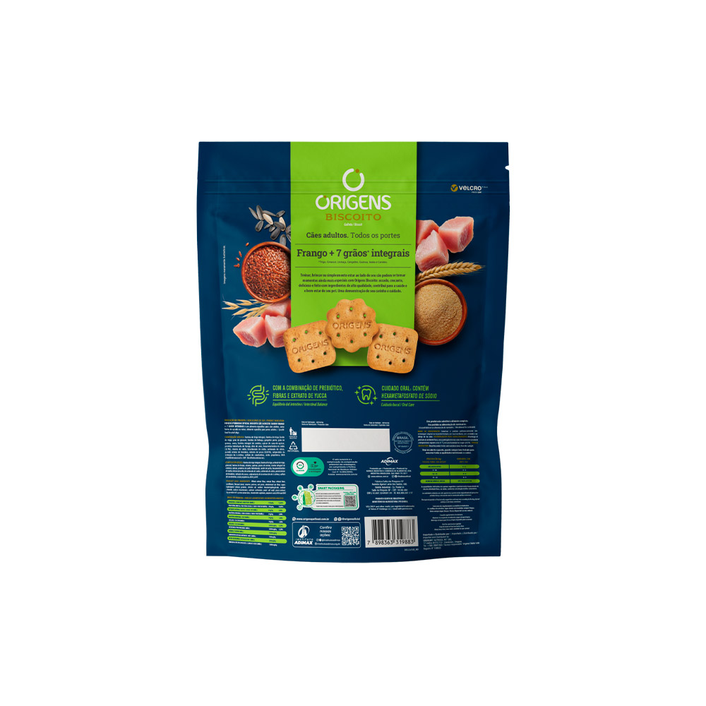 Biscoito Origens para Cães Adultos Sabor Frango Biscoito Origens para Cães Adultos Sabor Frango