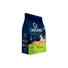 Biscoito Origens para Cães Adultos Sabor Frango e 7 Grãos Integrais