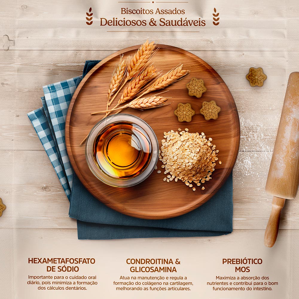 Biscoito Special Dog Ultralife Original para Cães Adultos Sabor Aveia e Mel 500 g