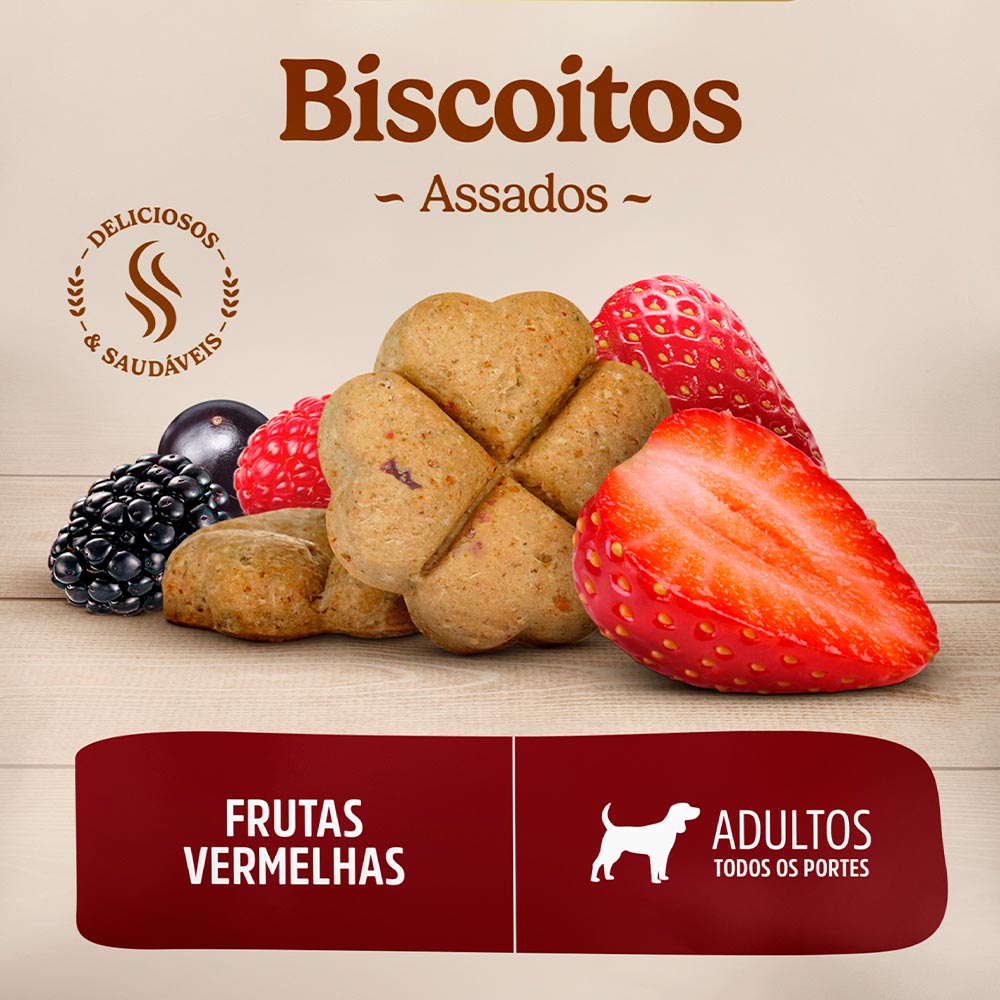 Biscoito Special Dog Ultralife para Cães Adultos Sabor Frutas Vermelhas 250 g