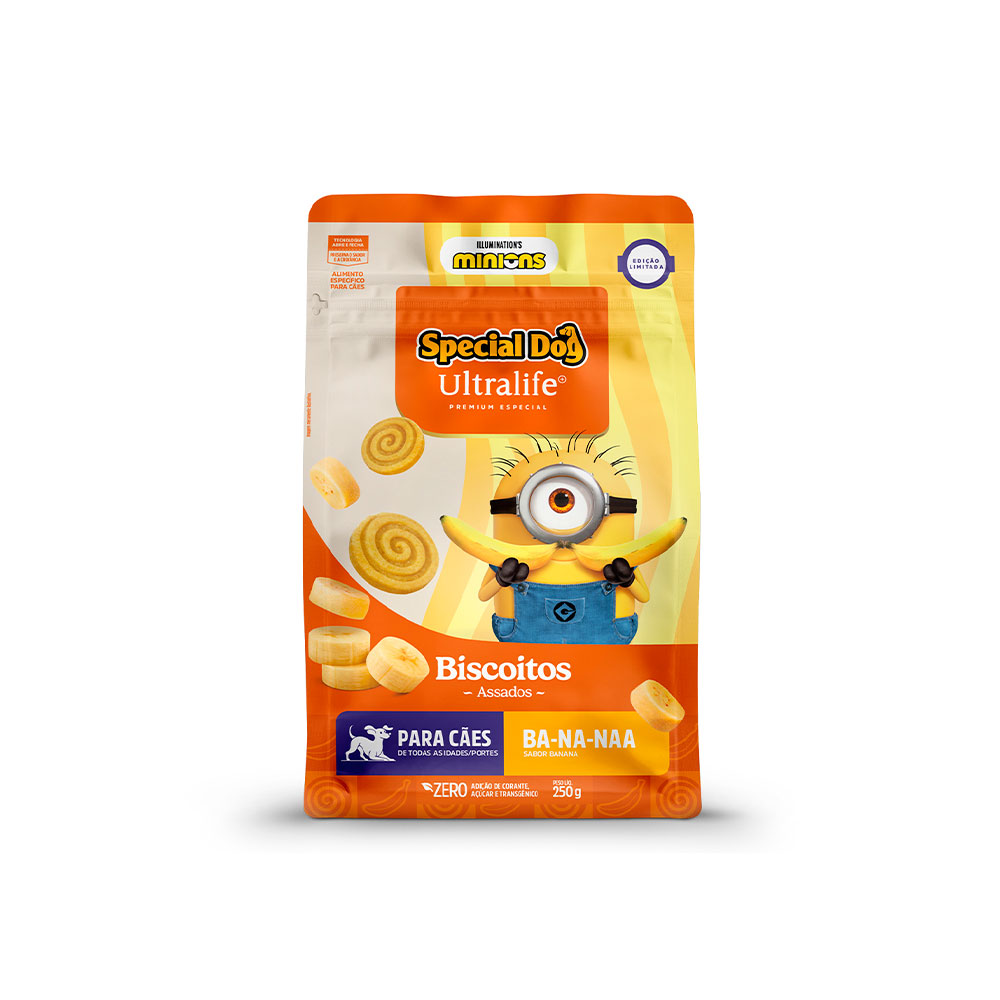 Biscoito Special Dog Ultralife Edição Limitada Banana para Cães 250 g