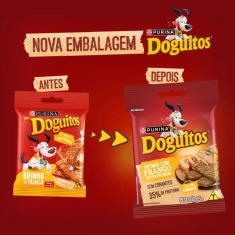 Petisco Doguitos Rodízio para Cães Adultos e Filhotes Sabor Frango - 65g