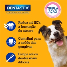 Petisco Pedigree Dentastix Cuidado Oral Para Cães Adultos Raças Médias