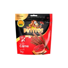 Snack Petitos Para Cães Bifinho Sabor Carne