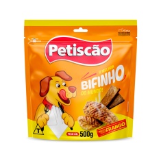 Snack Petisquinho Para Cães Bifinho Sabor Frango