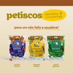 Petisco Natural Pet Delícia Antiox Detox Blueberry, Cranberry e Cúrcuma para Cães 120 g