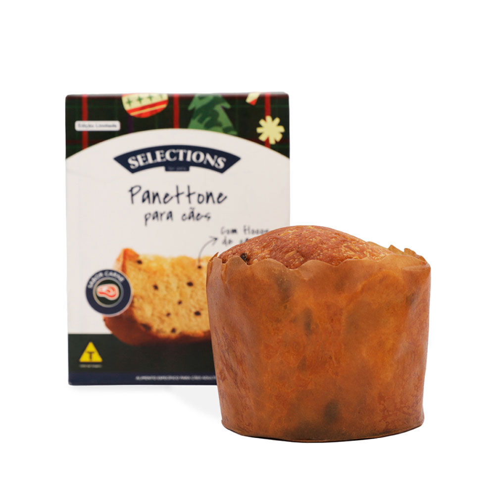 Panettone Selections For Pets com Flocos de Carne 80 g