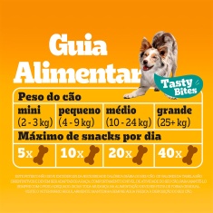 Petisco Pedigree Tasty Bites para Cães Adultos Sabor Carne Suculenta
