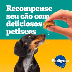 Petisco Pedigree Tasty Bites para Cães Adultos Sabor Carne Suculenta