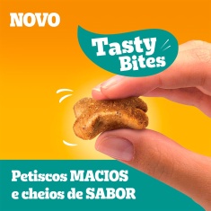 Petisco Pedigree Tasty Bites para Cães Adultos Sabor Carne Suculenta