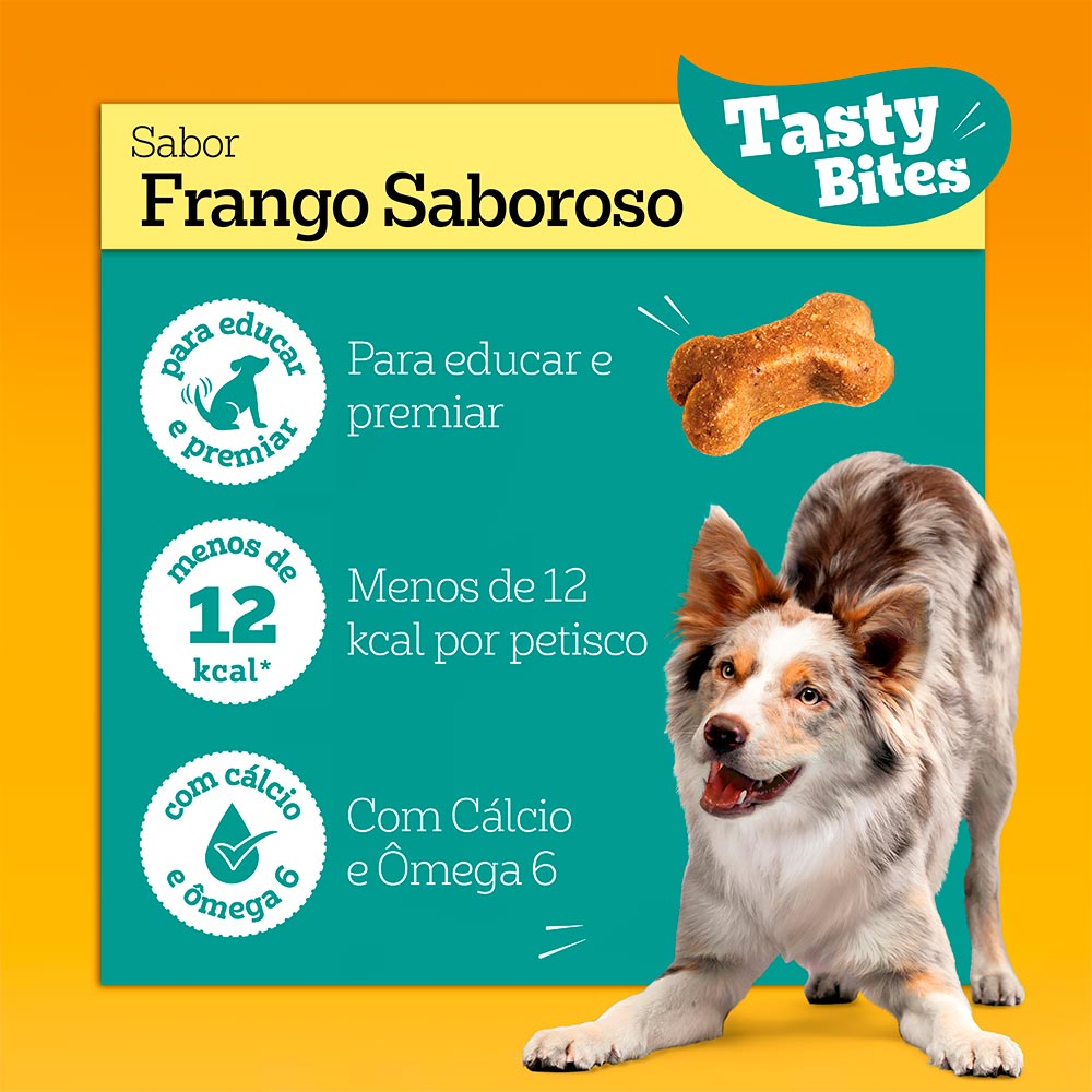 Snack Pedrigree Tasty Bites Frango para Cães 80g