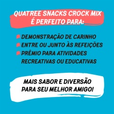 Snack Quatree Crock Mix para Cães 400 g