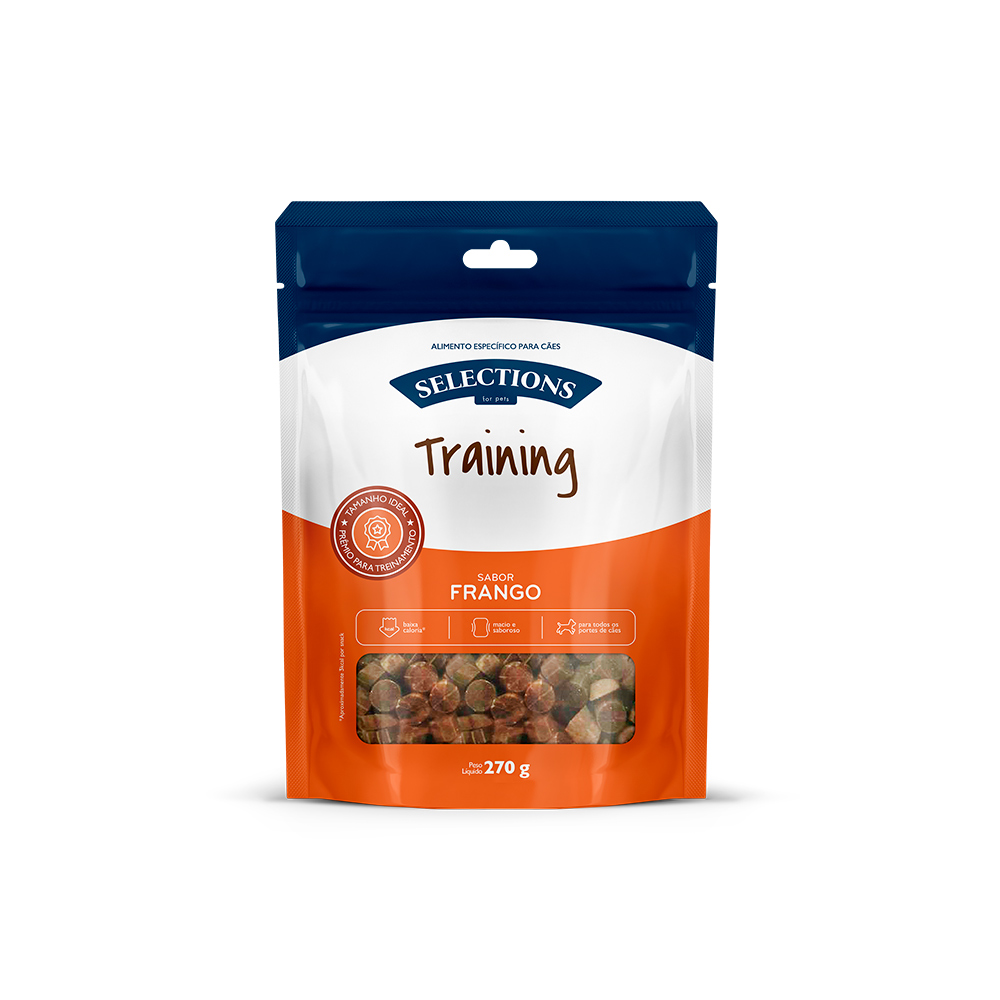 Snack Selections For Pets Training para Cães Sabor Frango