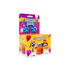 Bolo de Aniversário Doogs com Velas para Cães Sabor Carne 80 g