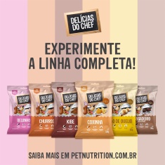 Snack Petitos Chef Sabor Beijinho para Cães 50 g