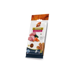 Snack N&D Dental Brown para Cães de Médio e Grande Porte Sabor Cordeiro, Cenoura e Spirulina 100 g
