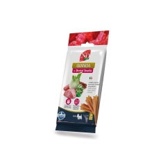 Snack N&D Dental Quinoa para Cães de Mini e Pequeno Porte Sabor Cordeiro, Quinoa, Erva-doce, Hortelã e Alcachofra 60 g