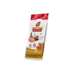 Snack N&D Dental Quinoa para Cães de Médio e Grande Porte Sabor Codorna, Quinoa, Coco e Cúrcuma 100 g
