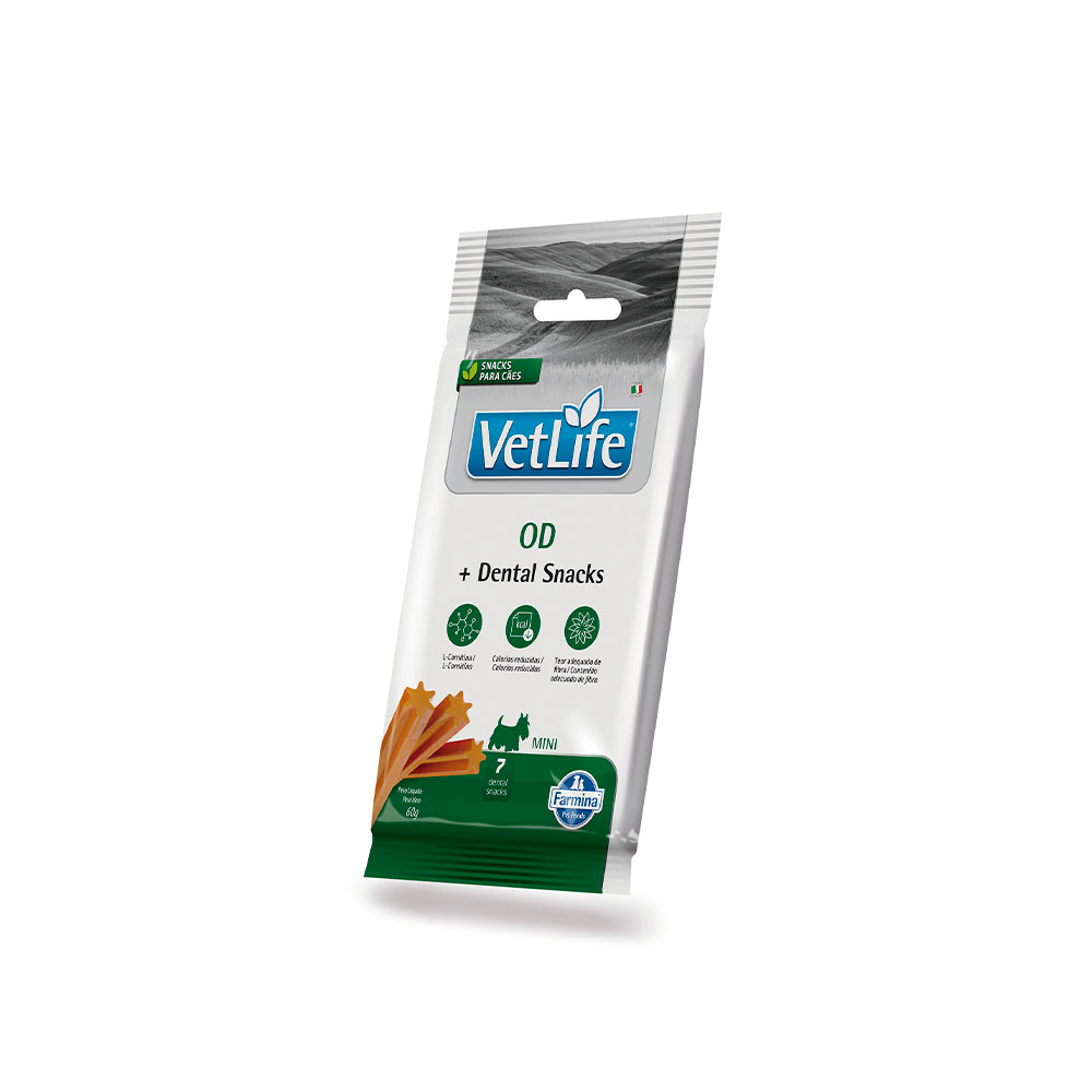 Petisco Dental Vet Life OD para Cães de Raças Mini e Pequenas 60 g