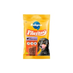 Snack Pedigree Filezitos Bifinho para Cães Adultos Sabor Churrasco