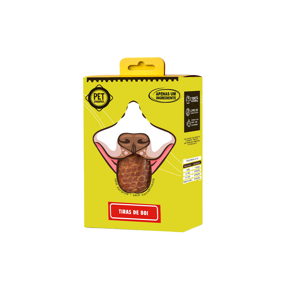 Snack Pet Saudável Tiras de Boi para Cães 50 g