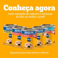 Ração Úmida Pedigree Lata Patê de Carne e Frango para Cães Filhotes 280g