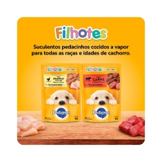 Ração Úmida Pedigree Sachê Frango ao Molho para Cães Filhotes 100 g