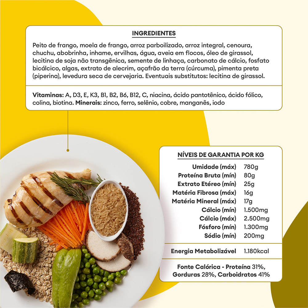 Ração Úmida Natural Pet Delícia Risotinho de Frango para Cães 320 g