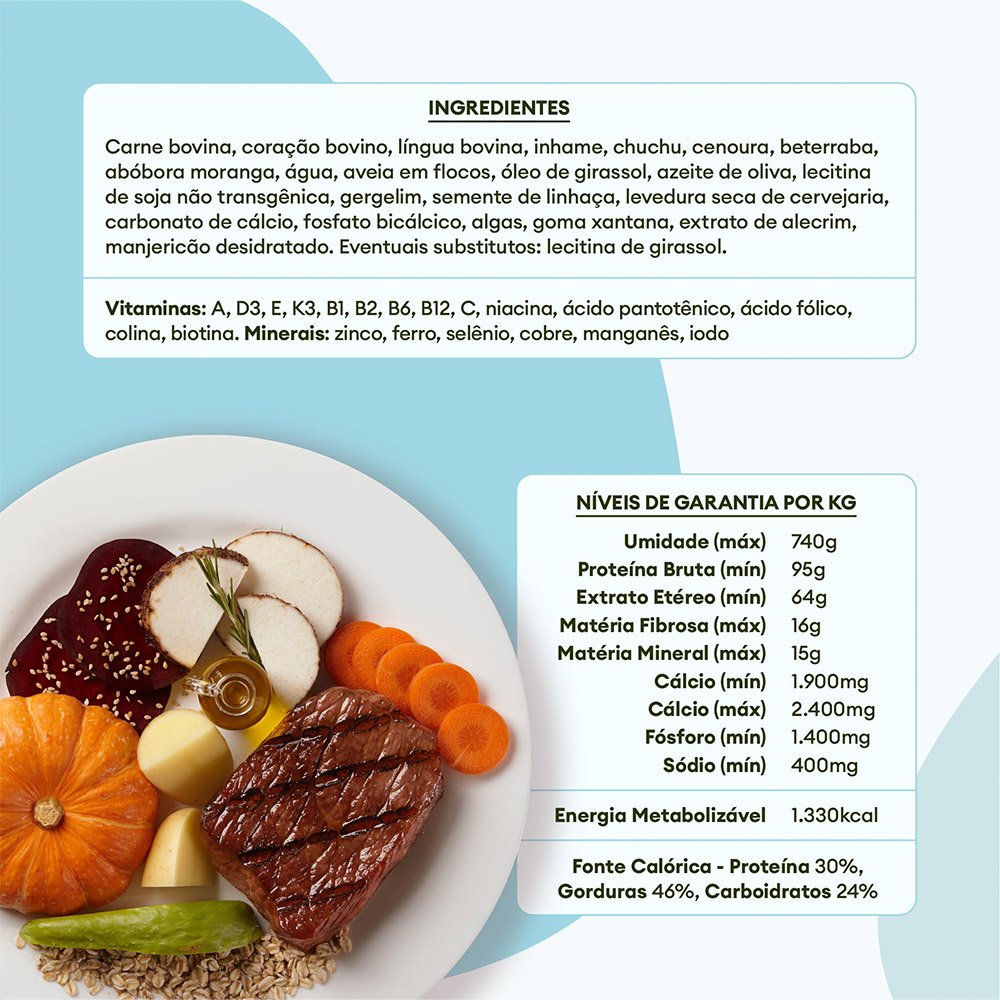 Ração Úmida Natural Pet Delícia Hipercalórica para Cães 320 g