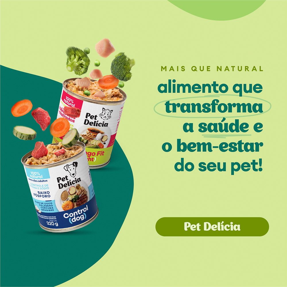 Ração Úmida Natural Pet Delícia Hipercalórica para Cães 320 g