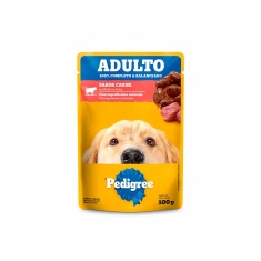 Ração Úmida Pedigree Sachê Carne ao Molho para Cães Adultos 100 g