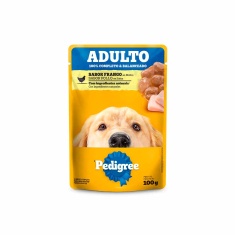 Ração Úmida Pedigree Sachê Frango ao Molho para Cães Adultos 100 g