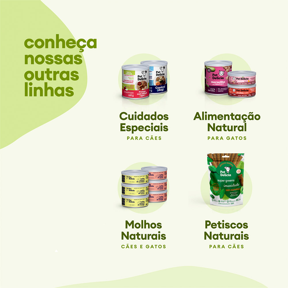 Ração Úmida Natural Pet Delícia Caçarolinha de Carne para Cães Adultos