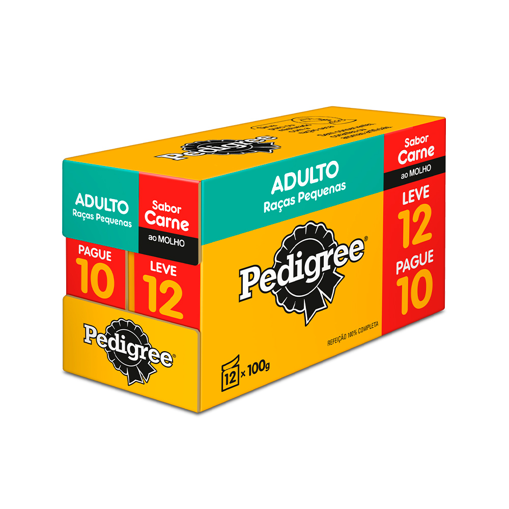 Ração Úmida Pedigree Sachê Carne ao Molho para Cães Adultos 100 g