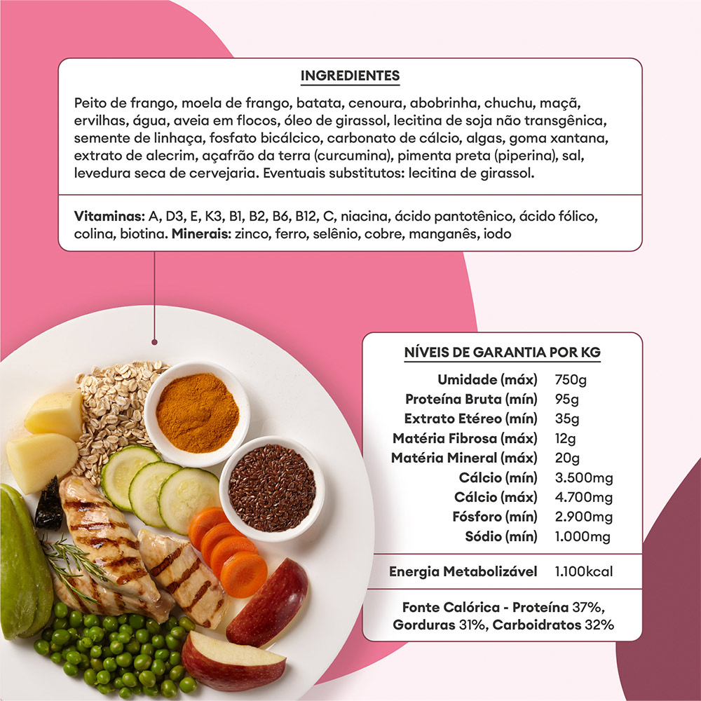 Ração Úmida Natural Pet Delícia Papinha de Frango para Cães Filhotes 320 g