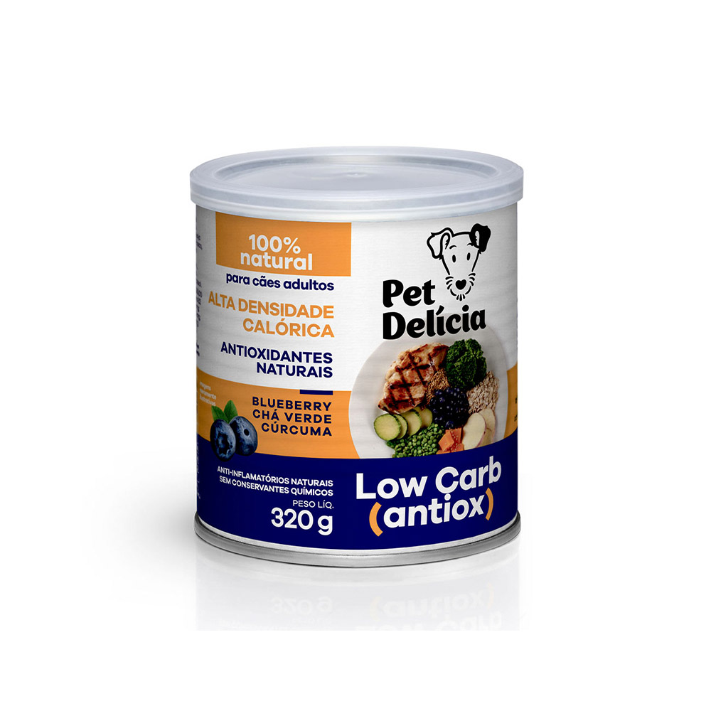 Ração Úmida Natural Pet Delícia Low Carb para Cães 320 g