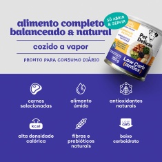 Ração Úmida Natural Pet Delícia Low Carb para Cães 320 g