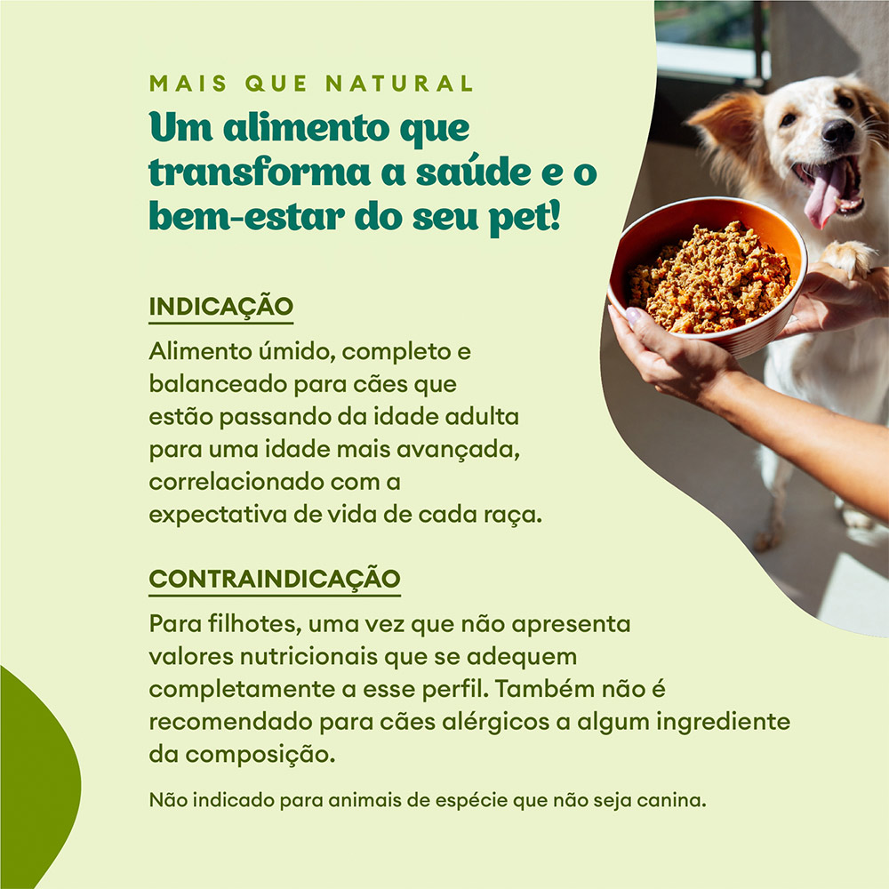 Ração Úmida Natural Pet Delícia Sênior Cão para +7 Anos 320 g