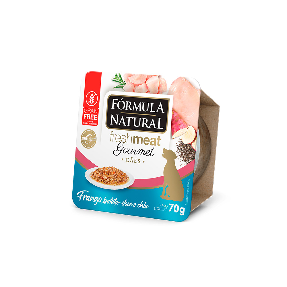 Ração Úmida Fórmula Natural Fresh Meat Gourmet para Cães Sabor Frango 70g