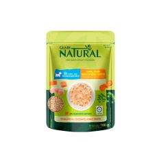 Ração Úmida Guabi Natural para Cães Adultos Sabor Frango e Salmão com Cereais e Vegetais  100g