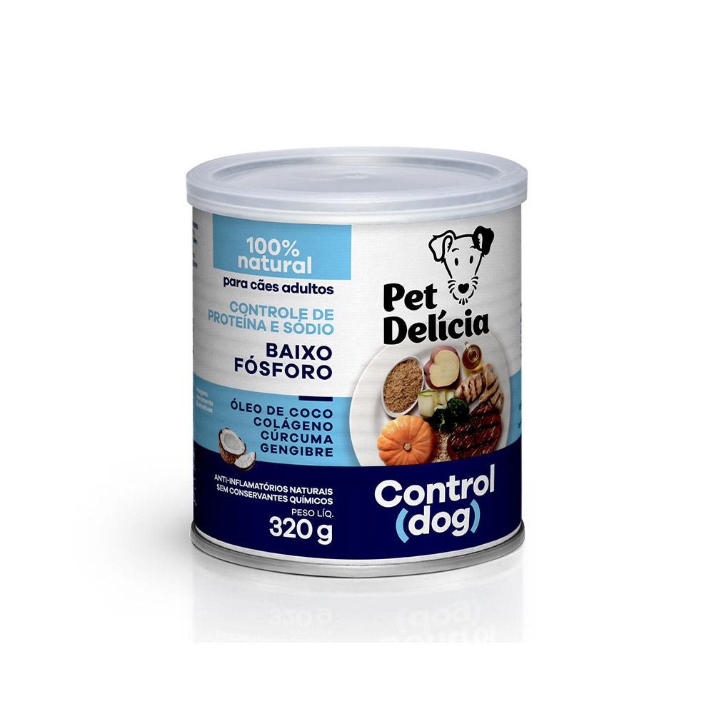 Ração Úmida Natural Pet Delícia Control Dog para Cães 320 g