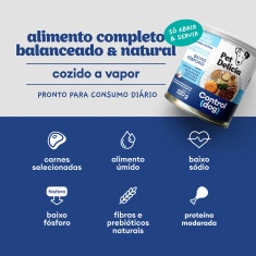 Ração Úmida Natural Pet Delícia Control Dog para Cães 320 g