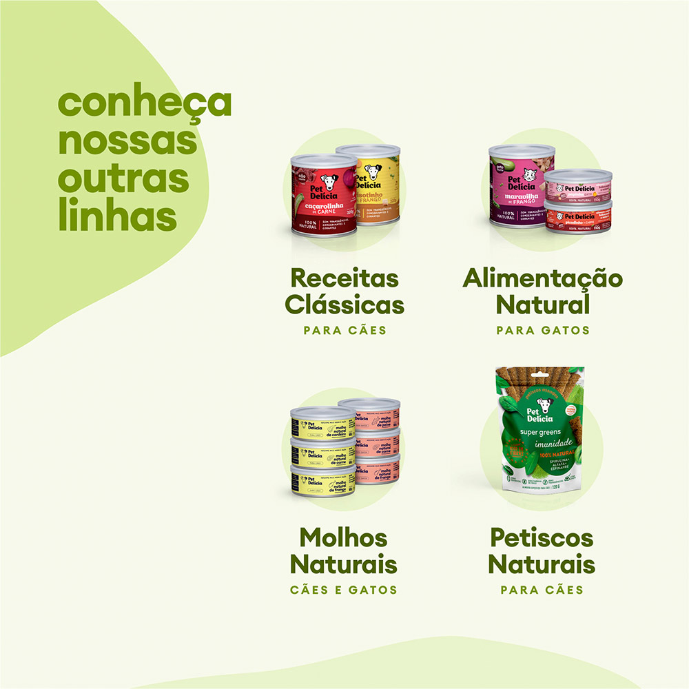 Ração Úmida Natural Pet Delícia Control Dog para Cães 320 g