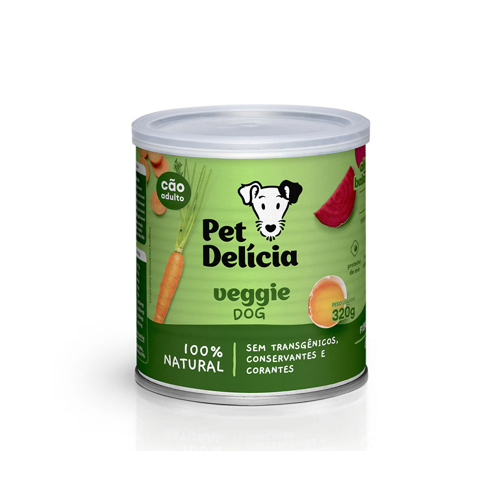 Ração Úmida Natural Pet Delícia Veggie Dog para Cães 320 g