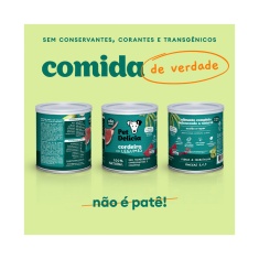 Ração Úmida Natural Pet Delícia Cordeiro com Legumes para Cães 320 g