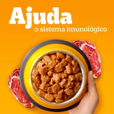 Ração Úmida Pedigree Sachê High Protein Cães Adultos Carne e Frango 85 g