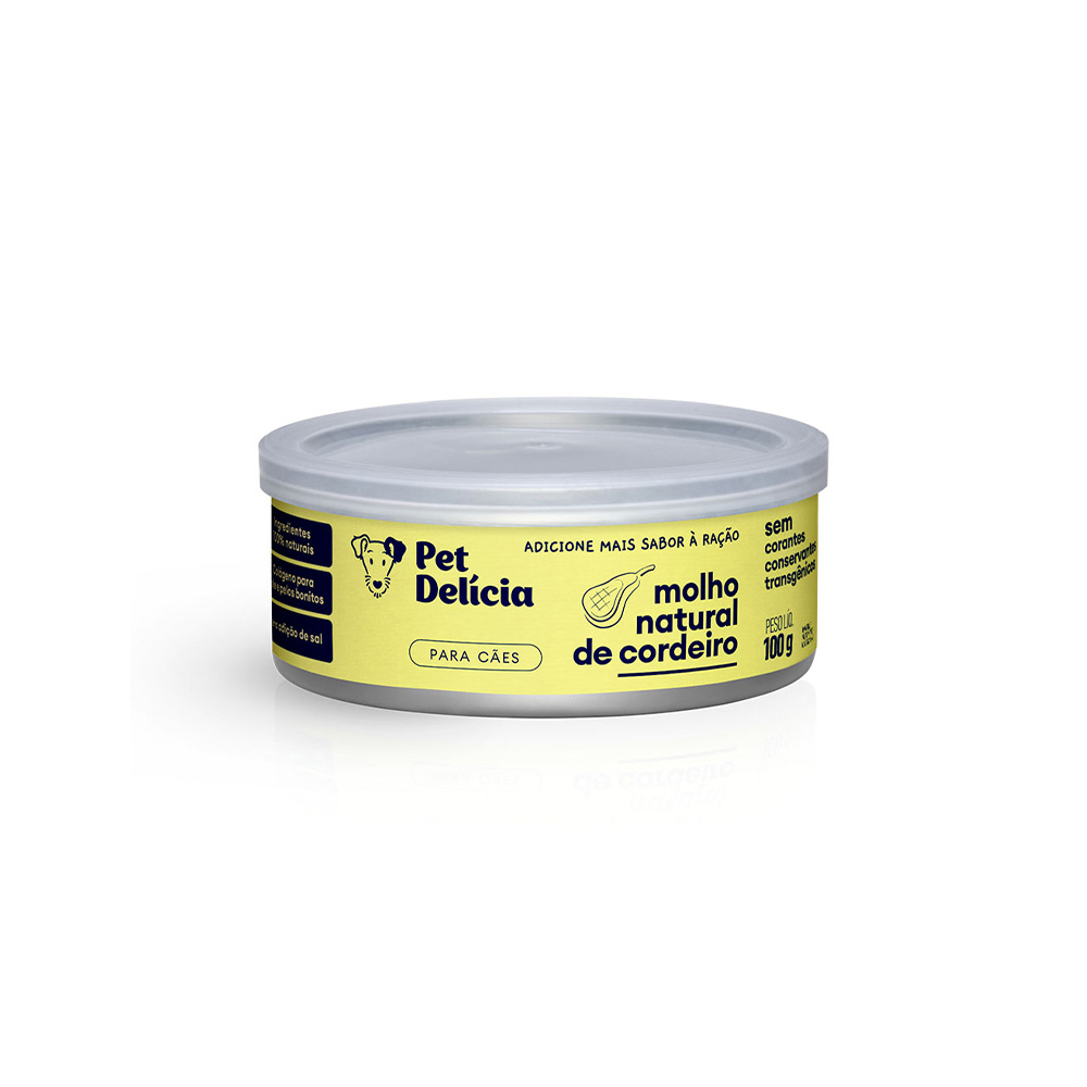 Molho Natural Pet Delícia Cordeiro para Cães 100 g Molho Natural Pet Delícia Cordeiro para Cães 100 g