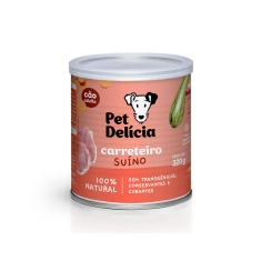 Ração Úmida Natural Pet Delícia Carreteiro Suíno para Cães 320 g